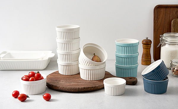 Versatile and Elegant: Discover Dowan's Classic White Ramekin Set - Dowan®