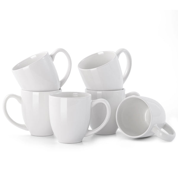 Wedding White Coffee Mugs - Set of 6