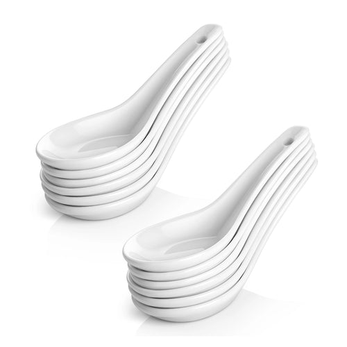 soup spoon set, set of soup spoons, ceramic soup spoons