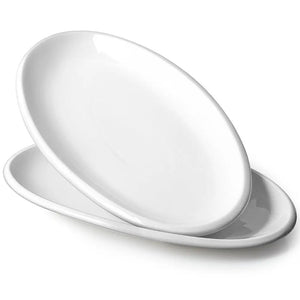 Oval Ceramic Platter - Set of 2 - Dinnerware