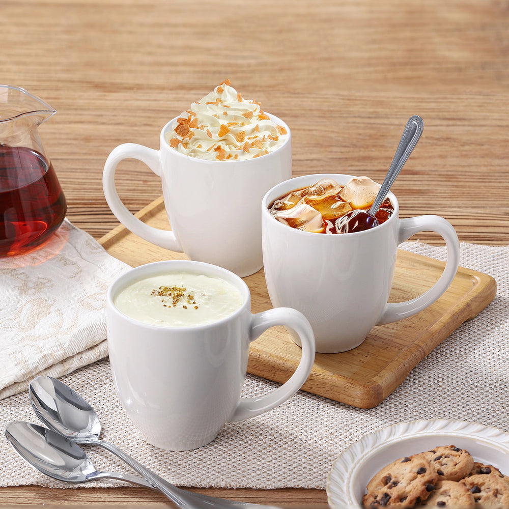 Wedding White Coffee Mugs - Set of 6