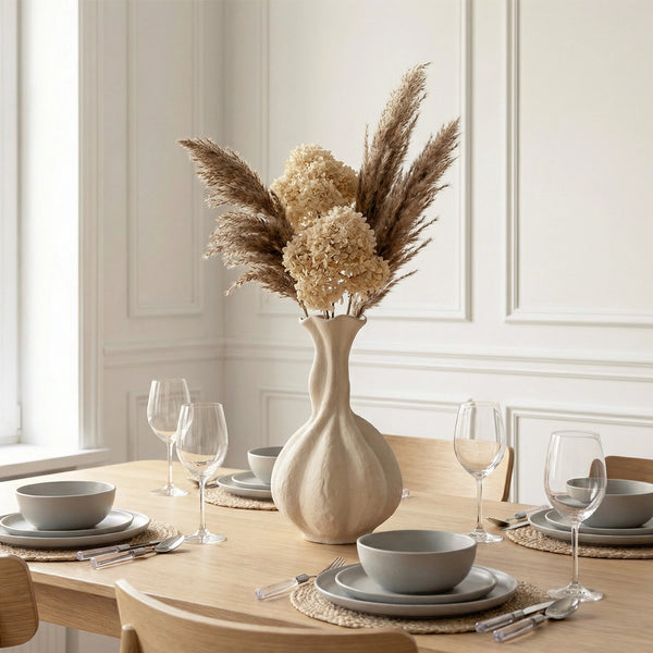Pumpkin Long-Neck Vase - Set of 1