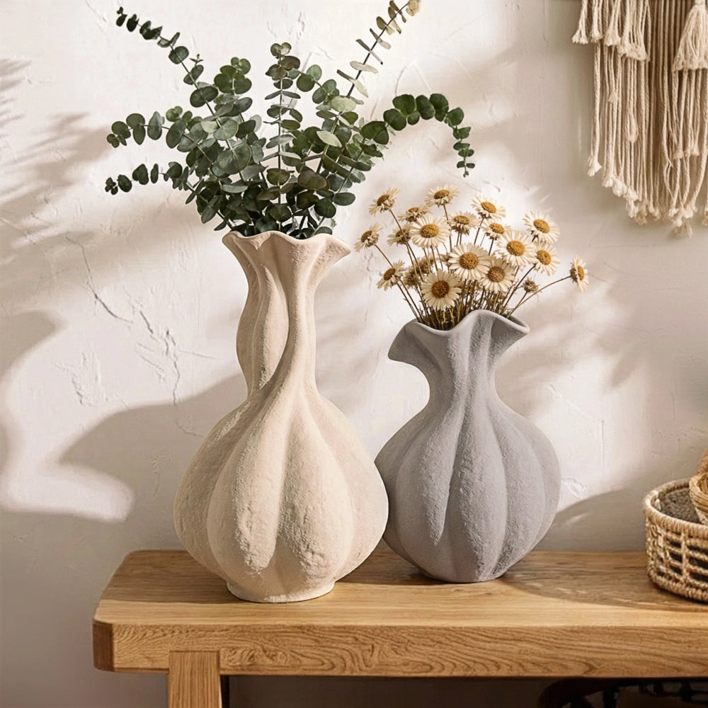 Pumpkin Short-Neck Vase - Set of 1