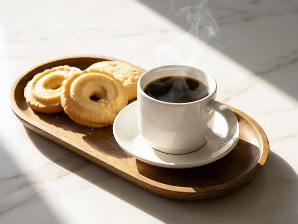 Wedding White Espresso Cups and Saucers - Set of 4