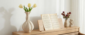 Pumpkin Long-Neck Vase - Set of 1