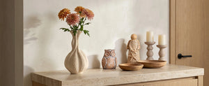 Pumpkin Long-Neck Vase - Set of 1