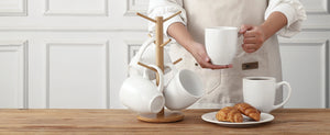 Wedding White Coffee Mugs - Set of 6