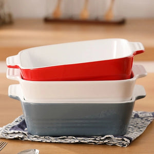 Wedding White Square Baking Dish - Set of 1