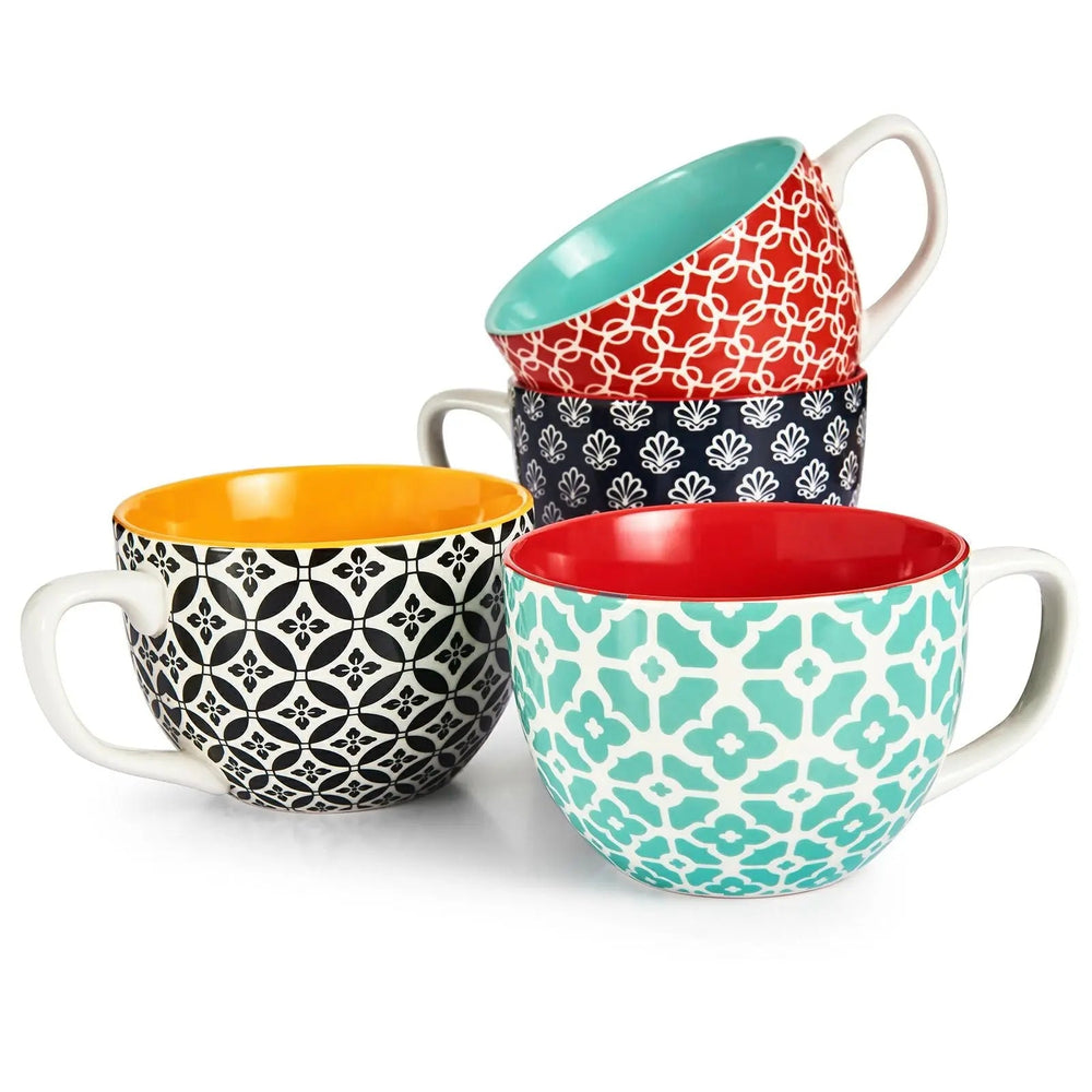 Mosaian Coffee Mugs - Set of 4 - Drinkware