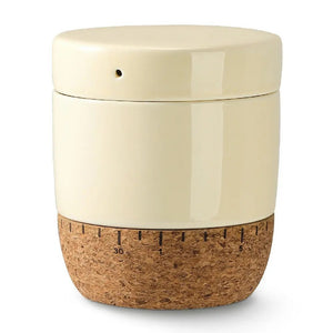 Beige Butter Keeper with Cork Base - Set of 1 - Bakeware