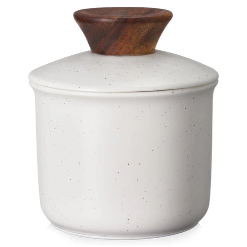 french butter crock, butter crock with lid, butter keeper with water